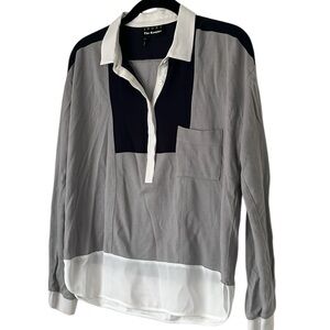 The Kooples Sport Tri Color long sleeve top